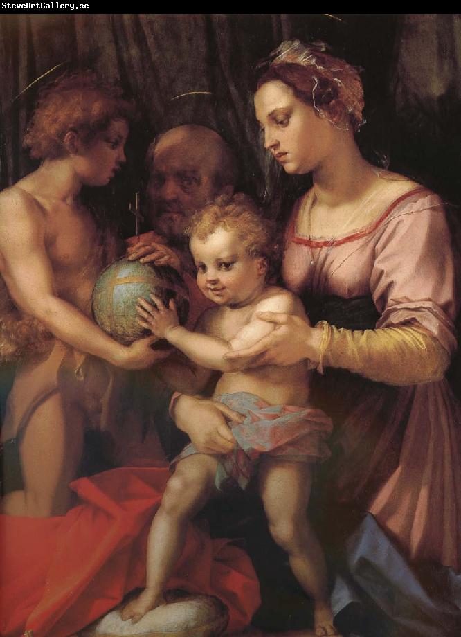 Andrea del Sarto Holy family and younger John